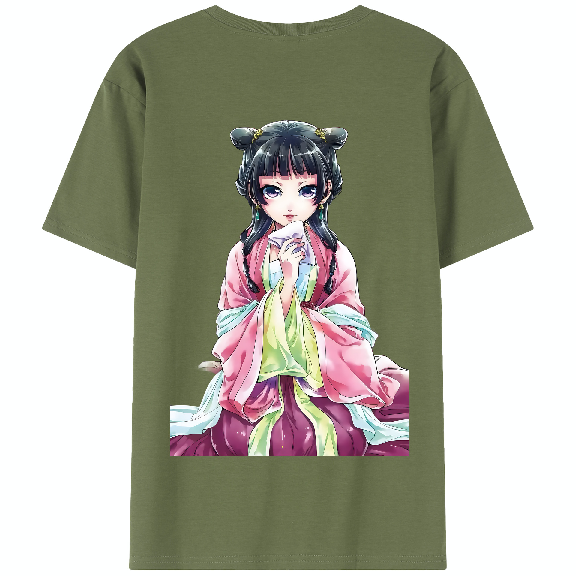 （画像用） 薬屋のひとりごと The Apothecary Diaries 綿100％半袖Tシャツ（背面プリント）